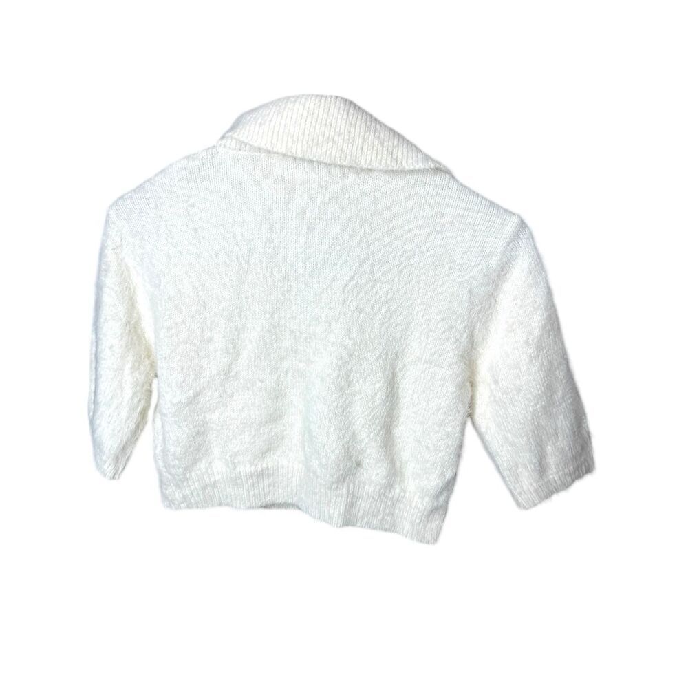 William Rast‎ White Collared Crop Top Size M NWT - Picture 7 of 8